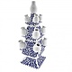 Delft blue tulip vase, 3 layers, 40 cm