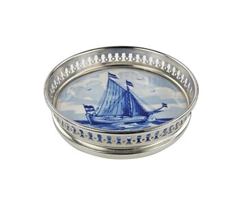 Delfter blauer Untersetzer, Schiff