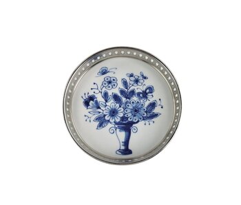 Posavasos azul de Delft, flor