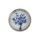 Dessous de bouteille bleu Delft, fleur