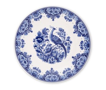 Plato azul de Delft, ø 24 cm Pájaro en rama