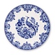 Plato azul de Delft, ø 24 cm Pájaro en rama