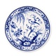 Plato azul de Delft, ø 20 cm, pájaro
