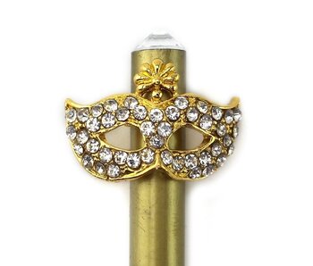 Goudkleurig potlood , gouden masker