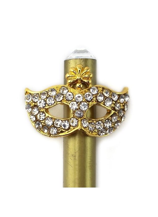 Goudkleurig potlood , gouden masker