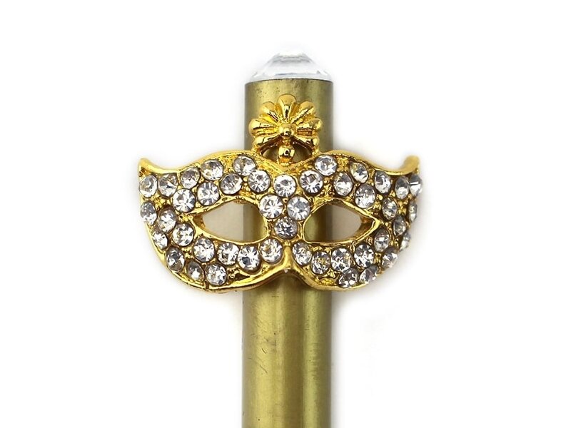 Goudkleurig potlood , gouden masker