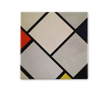 Kühlschrankmagnet, Rautenkomposition, Mondrian