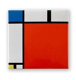 Imán de nevera, Composición II, 1930, Mondrian