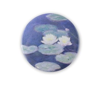 Pocket Mirror , Ø 80 mm, Monet, Water Lilies evening