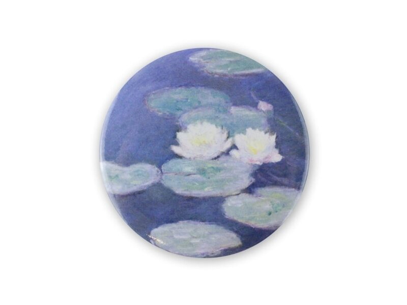 Pocket Mirror , Ø 80 mm, Monet, Water Lilies evening