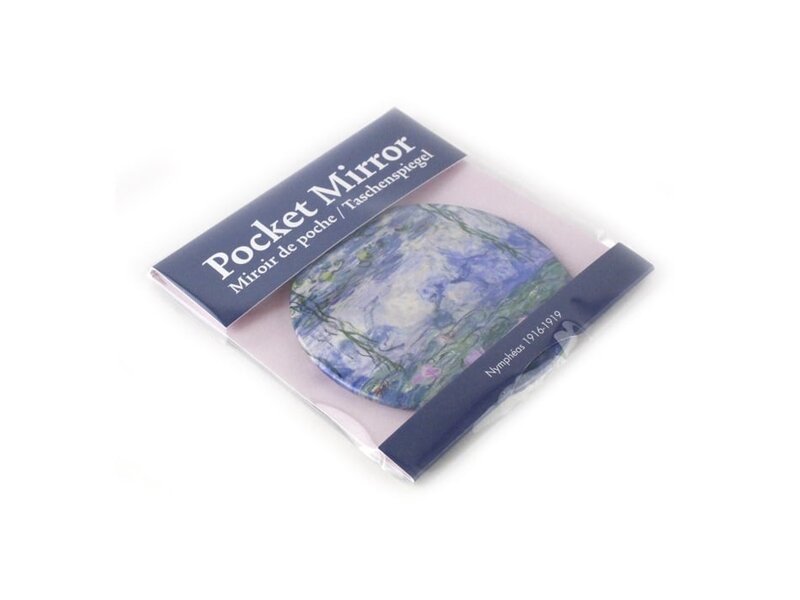 Taschenspiegel B, Ø 80 mm, Monet, Seerosen