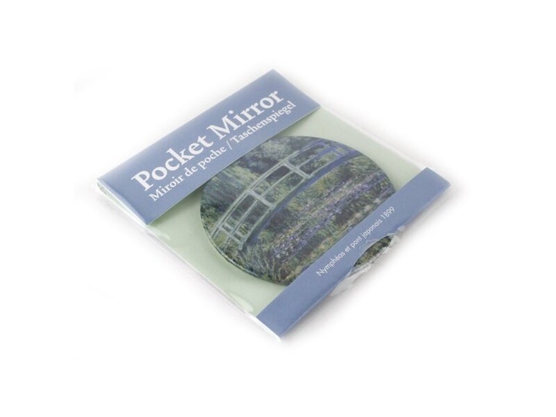 Taschenspiegel, Ø 80 mm, Monet, Brücke