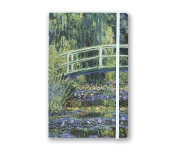 Softcover-Notizbuch, A5, japanische Brücke, Monet