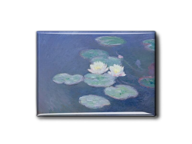 Magnet frigo XL, nymphéas à la lumière du soir, Monet