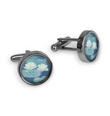 Cufflinks, Monet, Water Lilies evening