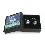 Cufflinks, Monet, Water Lilies evening