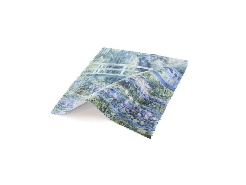 Paño de gafas, 15 x 15 cm, puente japonés, Monet
