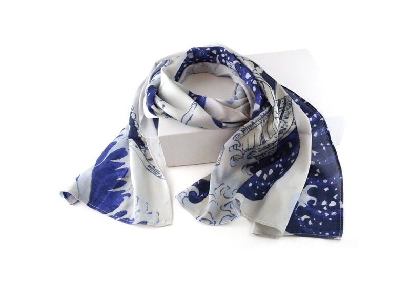 Sjaal, Hokusai, De grote golf