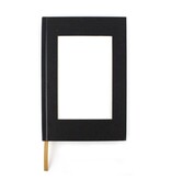 Libreta NEGRO con inserto para postal, vertical