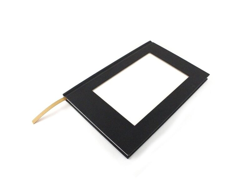 Cuaderno de bocetos con inserto para postal, vertical