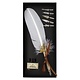 Coffret de Calligraphie, Plume & Encrier, plume blanche, boîte noire