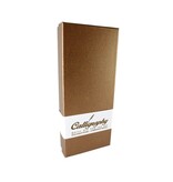 Quillpen Ink Set, goldbrown colour box with phaesant feather