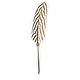 Zilver fazant balpen, bruin/wit