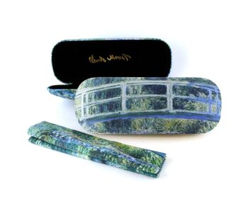 Spectacle case with lens cloth, Japanese bridge, Monet