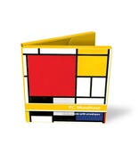 porte-cartes, carré, Mondrian