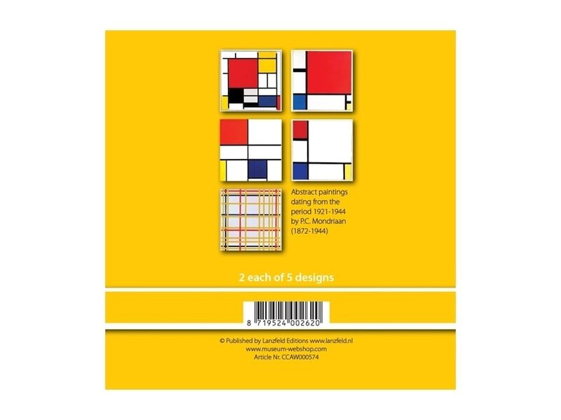porte-cartes, carré, Mondrian