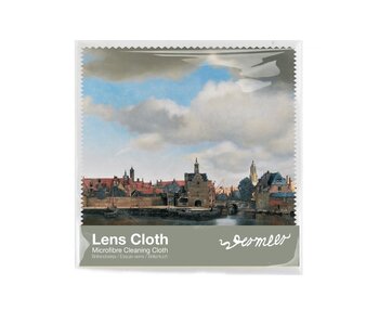 Chiffon à lunettes, 15 x 15 cm, vue de Delft, Vermeer