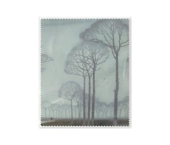 Chiffon à lunettes, 15 x 18 cm, Rangée d'arbres, Mankes