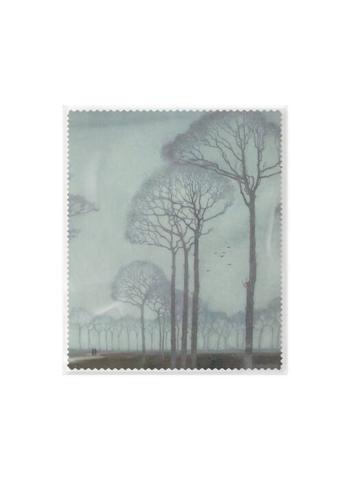 Paño de gafas, 15 x 18 cm,  Hilera de árboles, Mankes