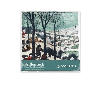 Paño de gafas, 15 x 15 cm, Cazadores en la nieve, Bruegel