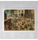 Plakat, 50x70, Bruegel, Kinderspiele