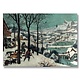 Cartel, 50x70, Bruegel, Cazadores en la nieve.