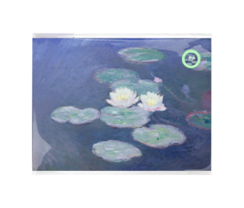 Plakat A3, Monet, Seerosen im Abendlicht