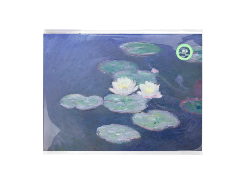 Plakat A3, Monet, Seerosen im Abendlicht