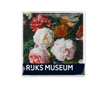 Brillendoekje, 15x15, De Heem, Vase with Flowers, (Rijksmuseum)