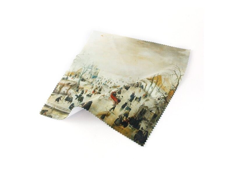 Lens cloths ,  Winterlandscape, Avercamp15x15