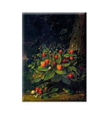 Kühlschrankmagnet, XL, Schlesinger, Erdbeeren