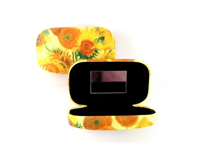 Lipstick-lens-reis doosje, Zonnebloemen, Van Gogh