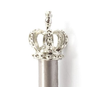 Crayon en argent avec couronne de roi en argent