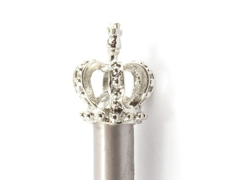 Silver pencil HB   with silver Cross King crown