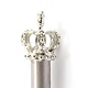 Crayon en argent avec couronne de roi en argent