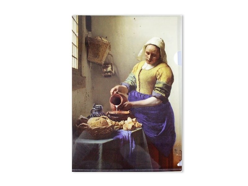 File Sheet, W, Vermeer, The Milkmaid