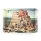 Plateau de service, Mini 21 x 14 cm, Bruegel, Tour de Babel