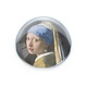Pisapapeles de vidrio convexo, Vermeer, Chica con un arete de perla