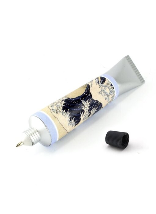 Pluma de tubo de pintura, Hokusai, la gran ola