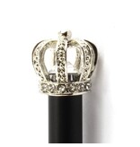 Black Ballpen with silver crown